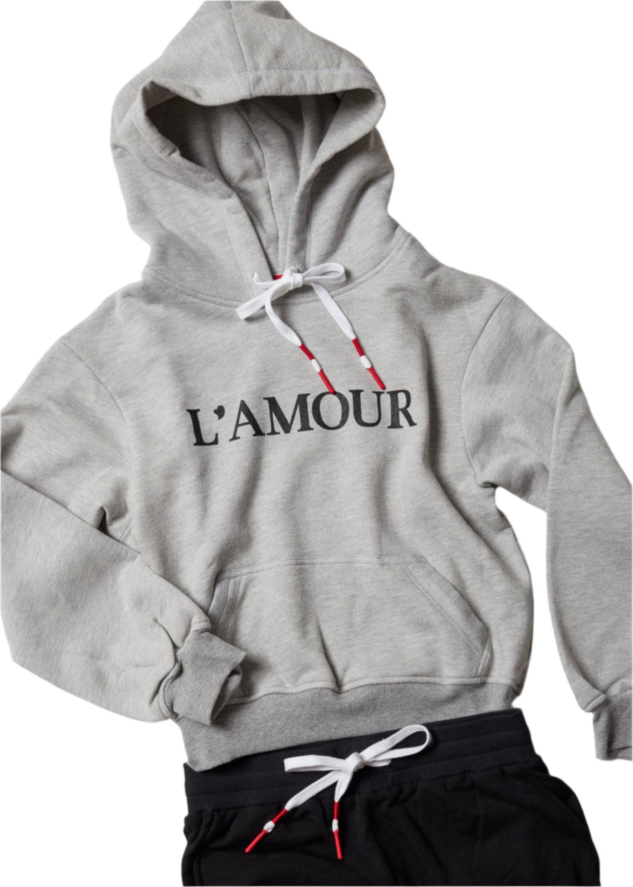 L'AMOUR HEATHER GREY MAYA HOODIE  Sweatshirt