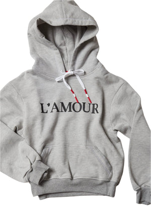 L'AMOUR HEATHER GREY MAYA HOODIE  Sweatshirt