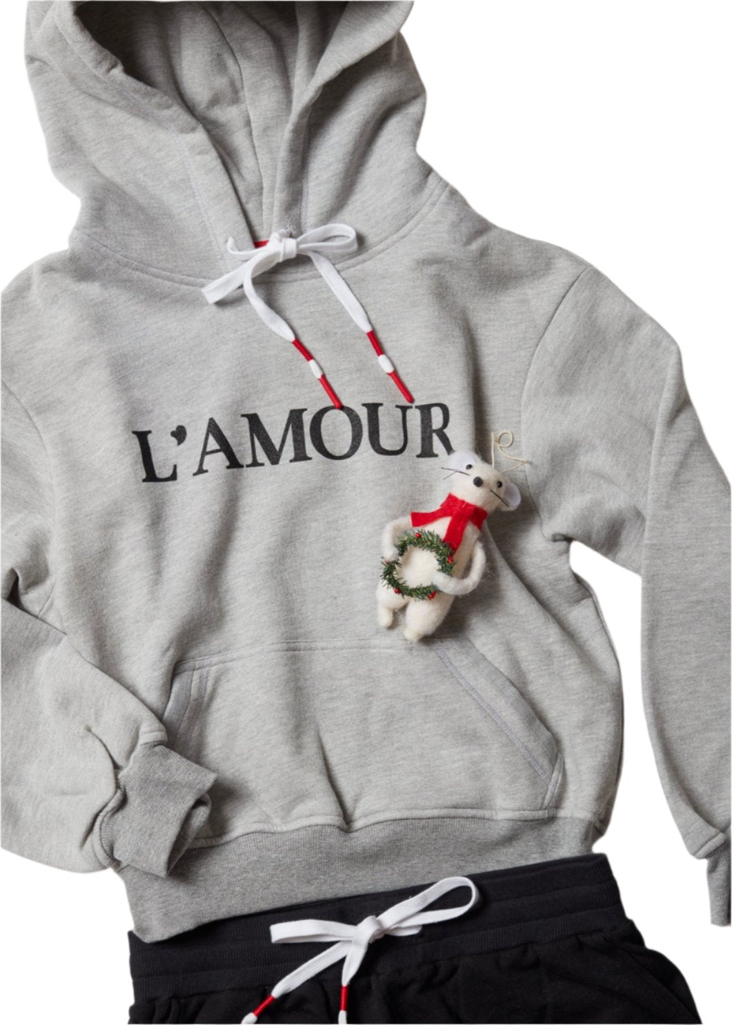 L'AMOUR HEATHER GREY MAYA HOODIE  Sweatshirt