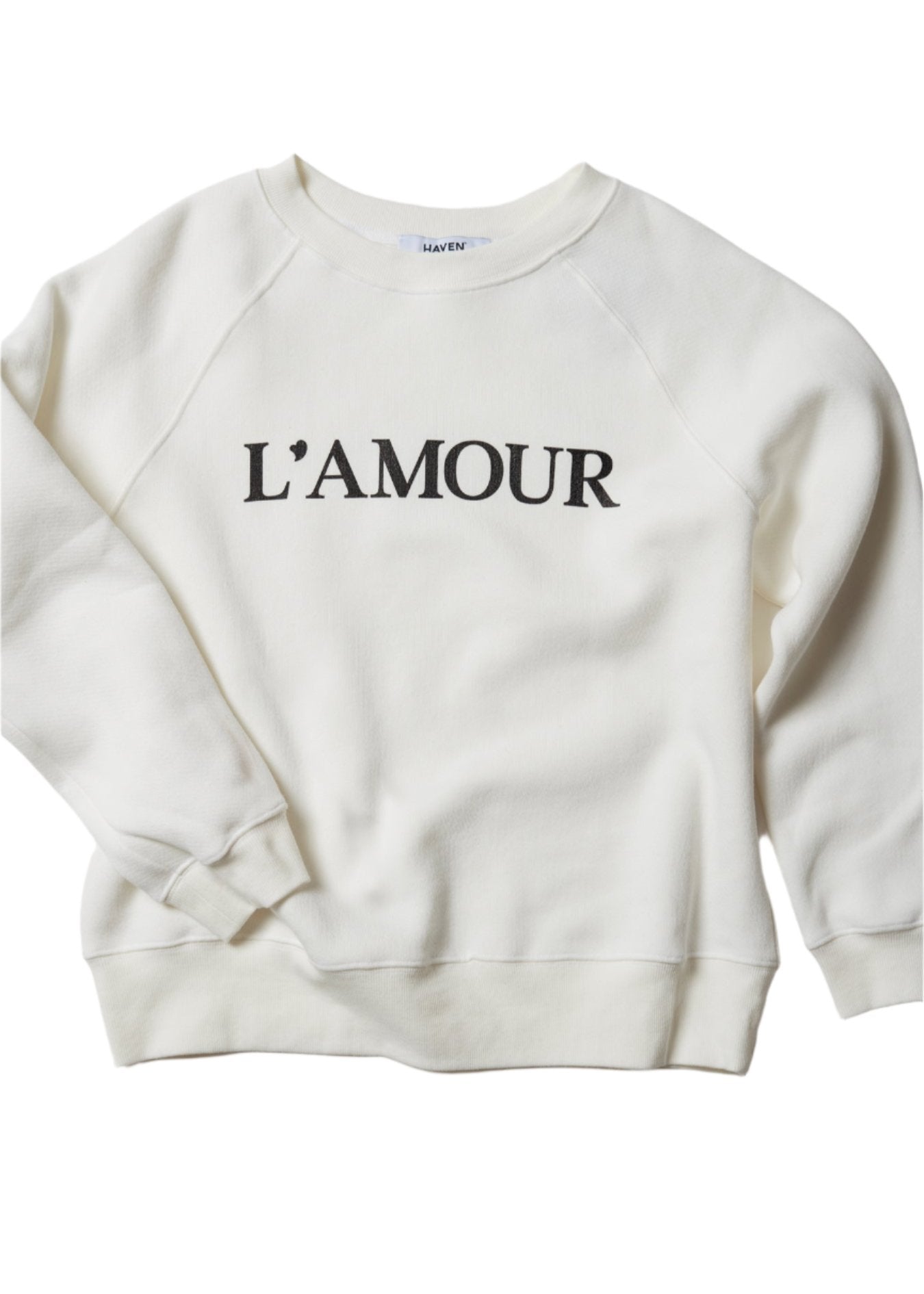 L'AMOUR FOREVER VANILLA SWEATSHIRT