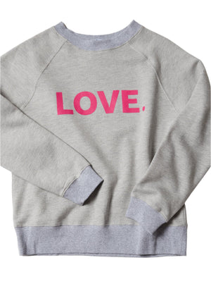 LOVE. FOREVER LIGHT HEATHER GREY SWEATSHIRT