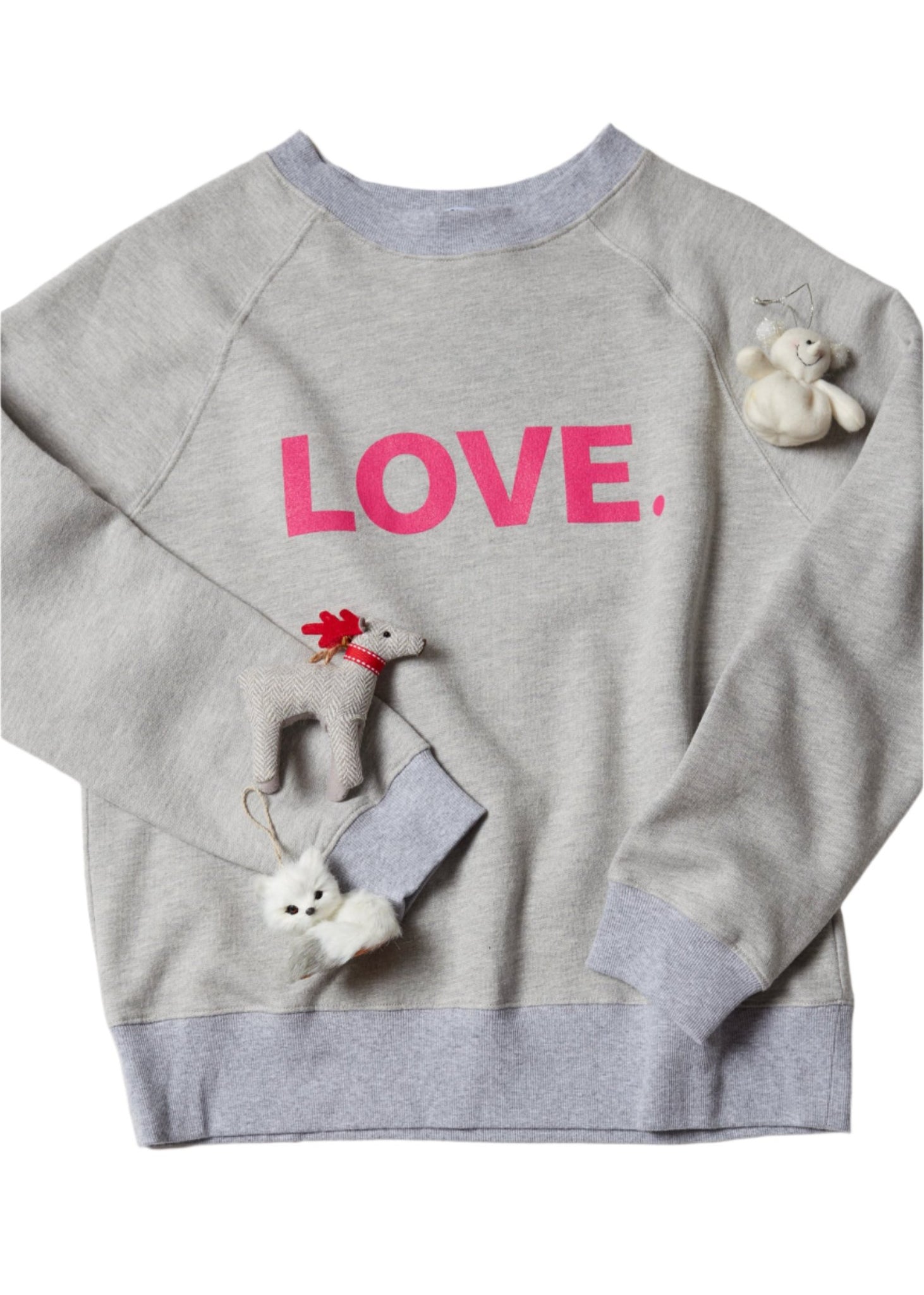 LOVE. FOREVER LIGHT HEATHER GREY SWEATSHIRT