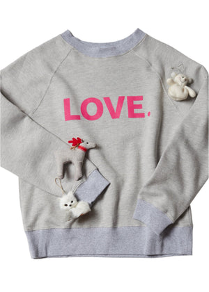 LOVE. FOREVER LIGHT HEATHER GREY SWEATSHIRT