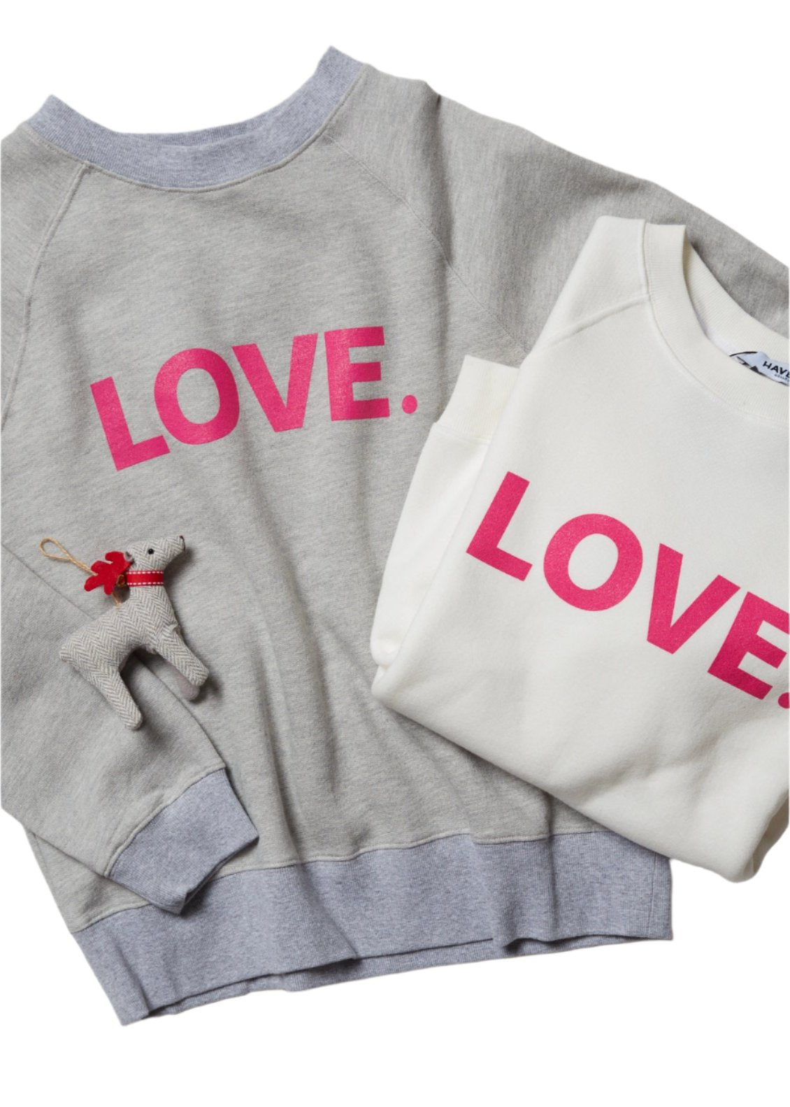 LOVE. FOREVER LIGHT HEATHER GREY SWEATSHIRT