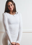 WHITE  Taylor Long Sleeve Tee