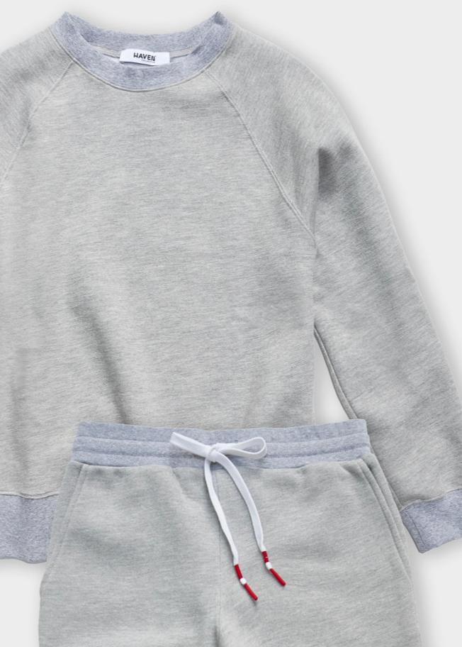 CIAO FOREVER LIGHT HEATHER GREY SWEATSHIRT