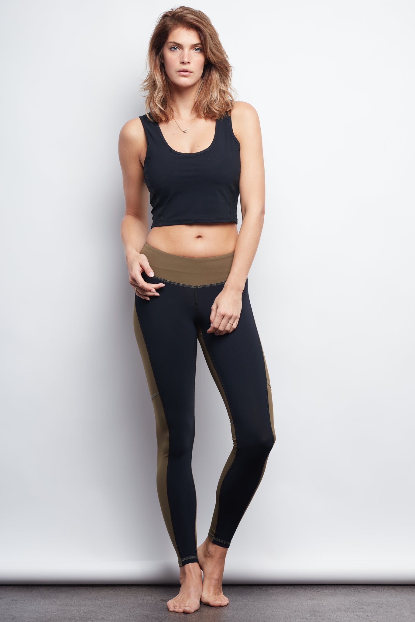 Army/Black Two-Tone Legging - Haven Collective