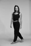 YOGA SWEATPANTS BLACK ON BLACK - Haven Collective