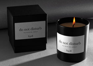 do not disturb candle