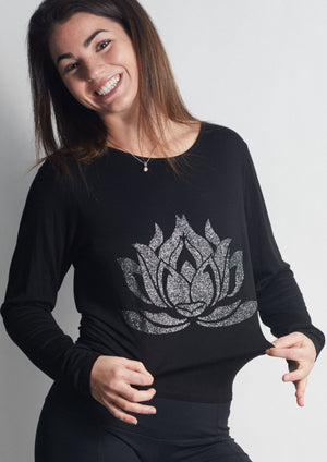 Sparkle LOTUS Black Camille Long Sleeve - Haven Collective