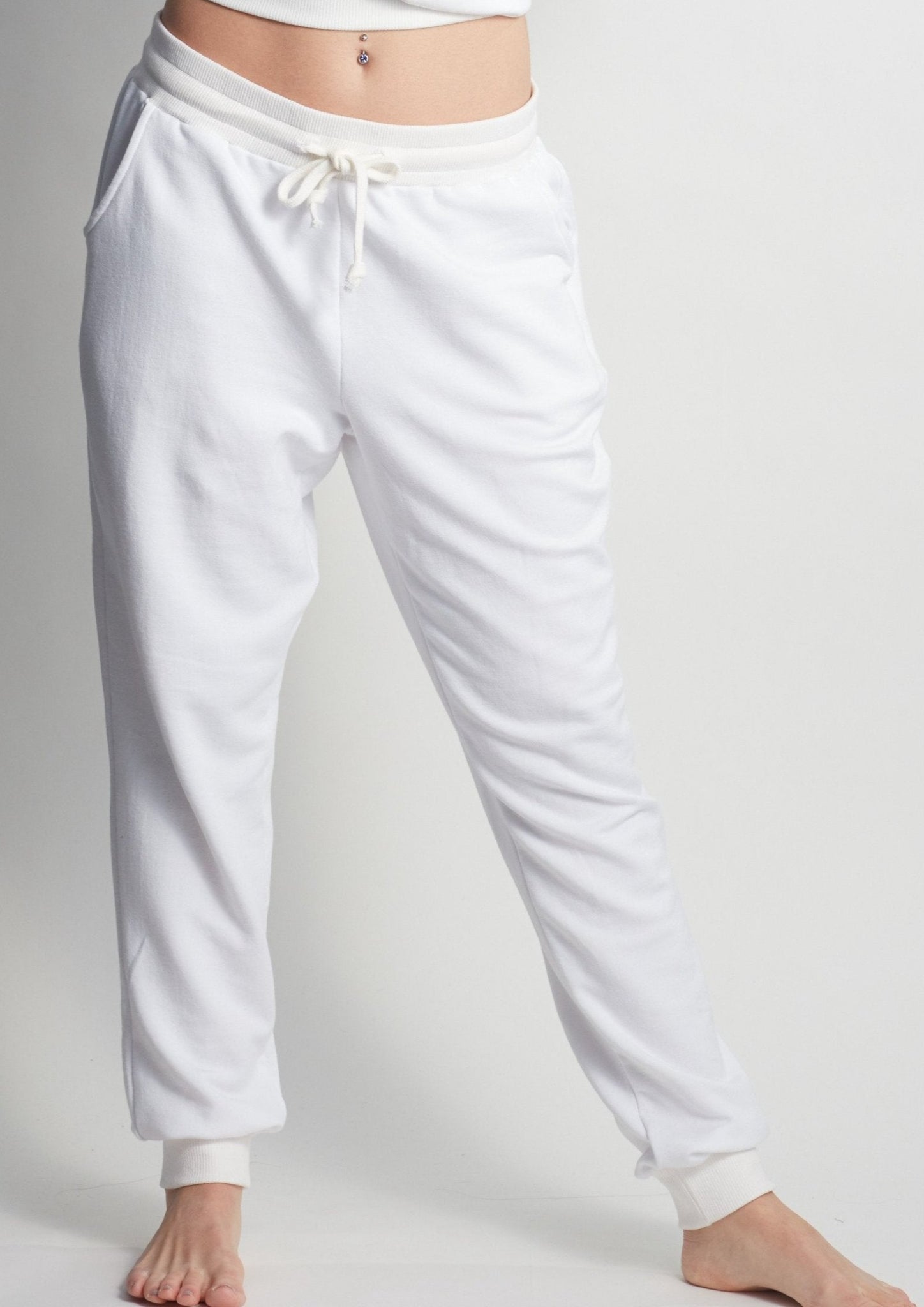 Forever ALL WHITE Sweatpants - Haven Collective