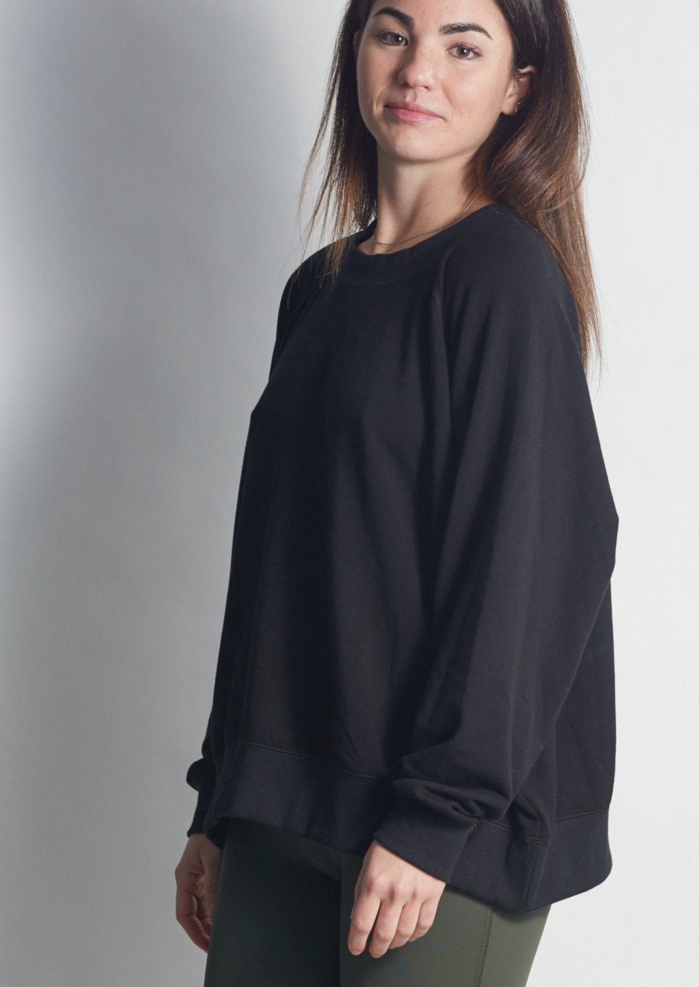 Forever DEEP BLACK Sweatshirt - Haven Collective