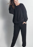 Forever DEEP BLACK Sweatshirt - Haven Collective