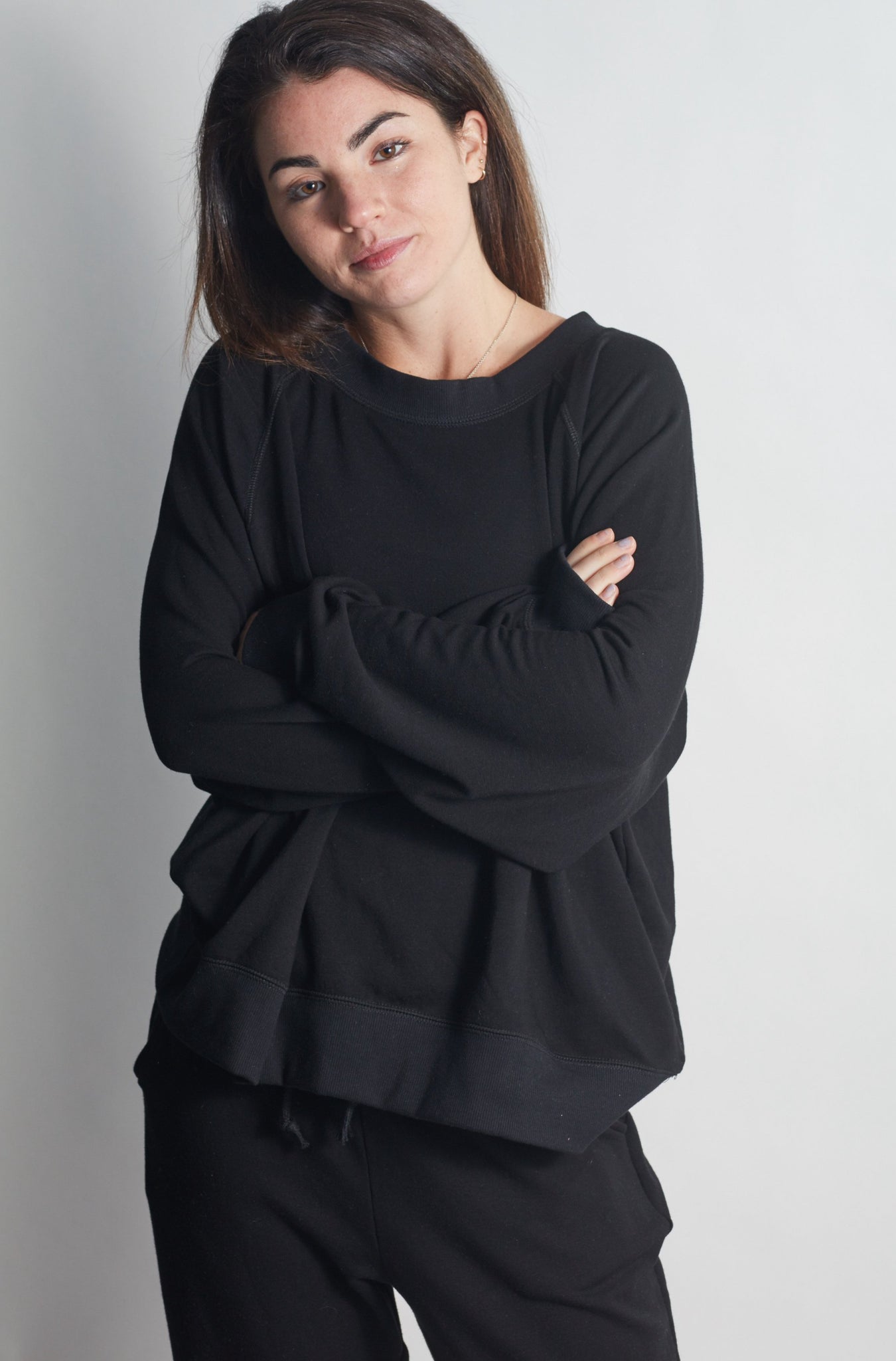 Forever DEEP BLACK Sweatshirt - Haven Collective