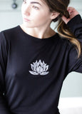 PETITE WHITE LOTUS Black Camille Long Sleeve