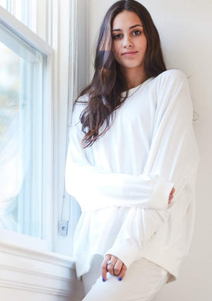 Forever ALL WHITE Sweatshirt