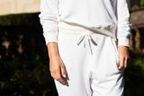 Forever ALL WHITE Sweatpants - Haven Collective