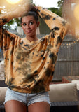 Gold Tie Dye FOREVER Sweatshirt - Haven Collective