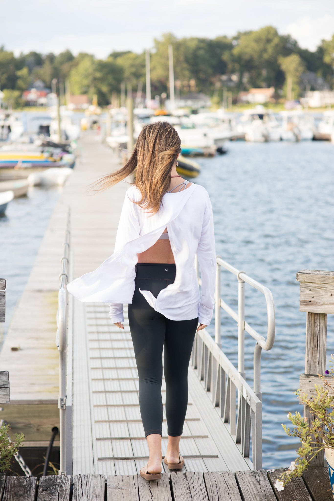 Sparkle LOTUS White Camille Long Sleeve - Haven Collective