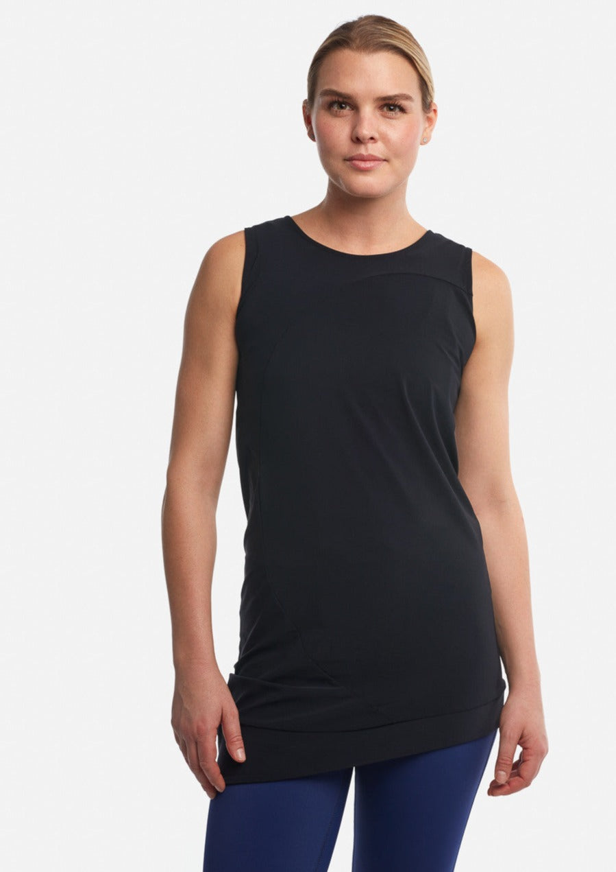 Black Circle Tank [Performance Jersey] - Haven Collective
