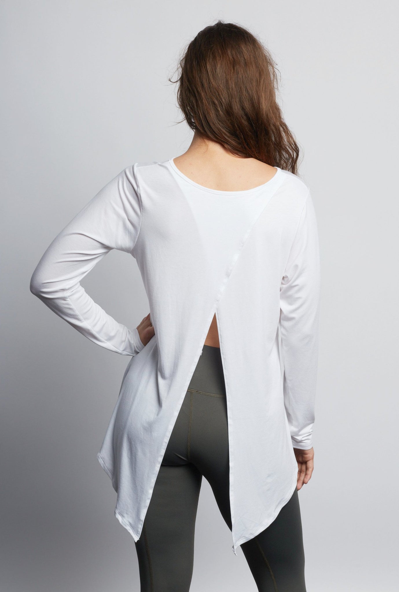 Heart Embroidered White Camille Long Sleeve - Haven Collective