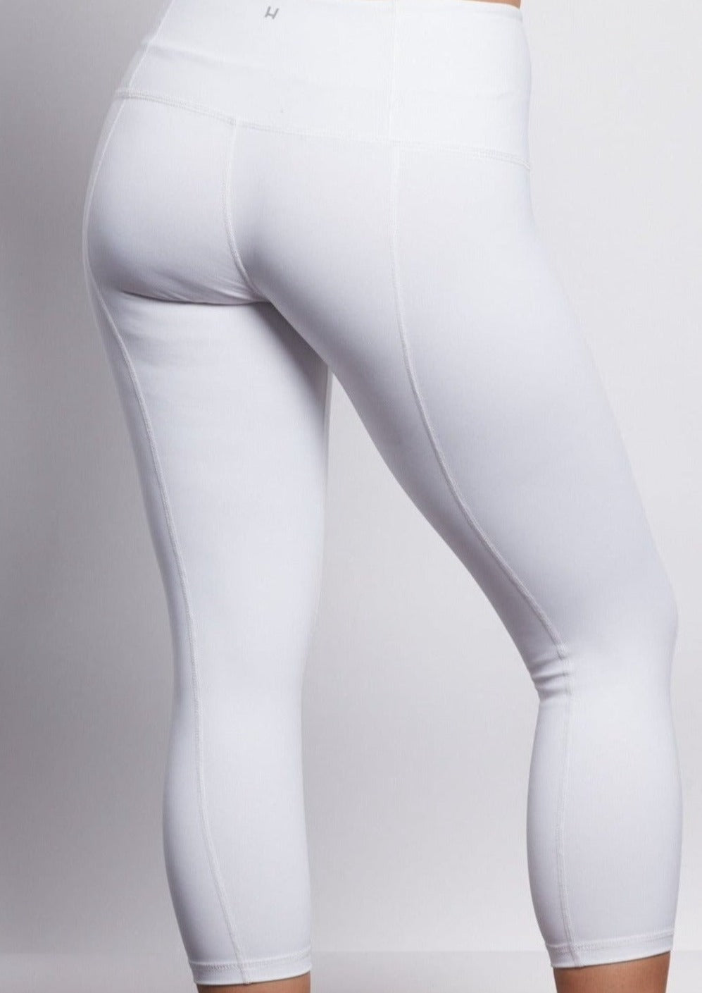 White Cropped Leggings | Women\'s Capri Leggings– Haven Collective