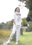 Ivory Boyfriend Short Sleeve Sweatshirt - Haven Collective