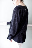 Cloud Kissed Black Weekender Sweatshirt - Haven Collective