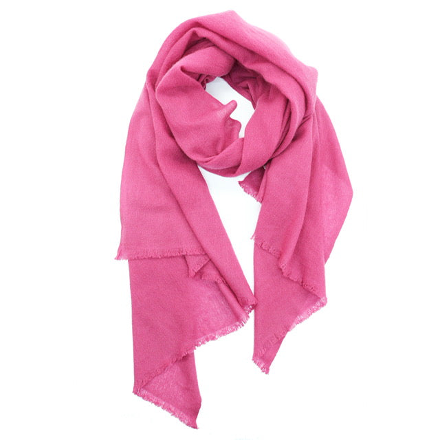 CAMELIA PINK 100% Cashmere Pashmina Wrap
